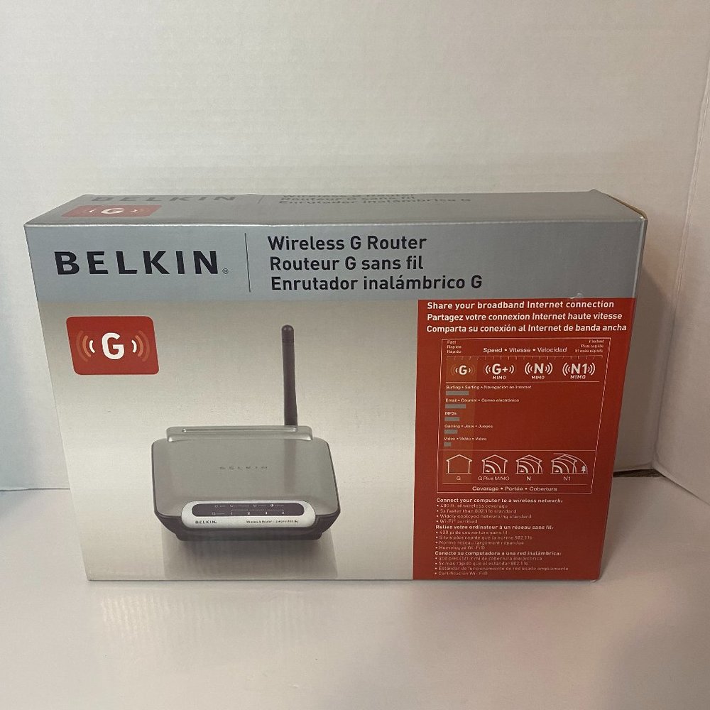 Belkin Wireless G Router 2007 54mbps  F5D7230tt4-SN